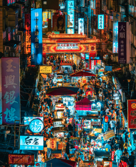 The gateway to a night market